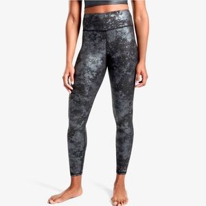 Athleta Elation Misty Lace Ultra High Rise Black Leggings Tights - Small Petite